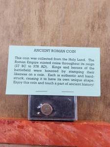 lot 98 image: Ancient Roman Coin - collected from the Holy Land