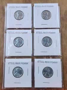 lot 124 image: Selection of 1943 Steel War Pennies