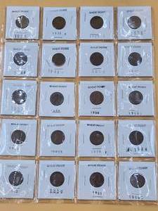 lot 144 image: Selection of Wheat pennies
