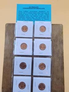 lot 164 image: US Treasury commemorative medallion set