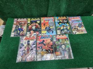 lot 188 image: Selection of The Punisher comic books #20-26 and 28 - Marvel Comics