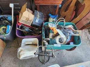 lot 290 image: Hardware lot of boxes and bins