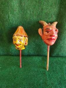 lot 74 image: Possible vintage puppet heads