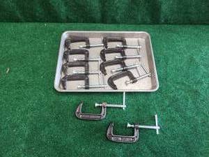 lot 155 image: Selection of 2 c-clamps - tray not included