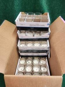 lot 160 image: Generous selection of votive candles