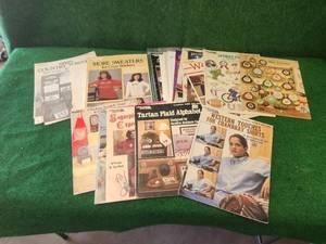 lot 235 image: Selection of cross stich books-designs