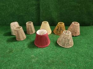 lot 32 image: Selection of clip-on mini lampshades