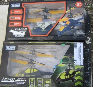 lot 20 image: XB -hc01 remote control helicopters qty 2