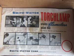 lot 37 image: Smith and Victor torch lamp