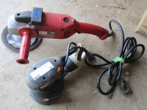 lot 38 image: Ryobi sander- Milwaukee heavy duty sander 9