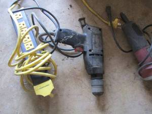 lot 53 image: power outlet- Chicago cut off tool- electric drill