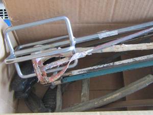 lot 56 image: Paint Mixers DRILL BIT X 2  and hand saws
