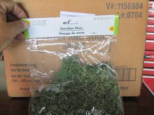 lot 65 image: reindeer moss various new packs