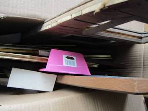 lot 73 image: box of new and used photo frames
