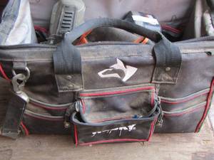 lot 170 image: Large tool bag with a Black MAXX Drill