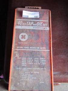 lot 187 image: tap n die set 40 piece