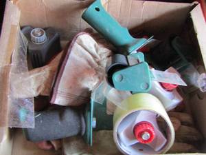 lot 193 image: tape rollers and work gloves