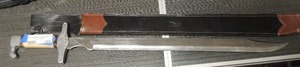 lot 125 image: Bowie knife - 22 blade, 29 tall
