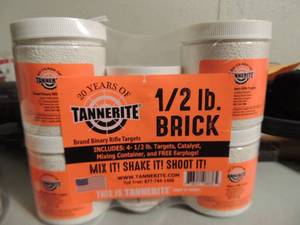 lot 127 image: Tannerite  half pound bricks- 4  12 lb. jars &  catalyst