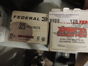 lot 128 image: Federal 22LR box of 3