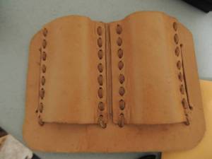 lot 149 image: leather clip  magazine holders