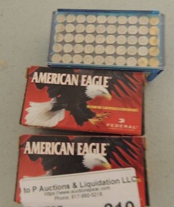lot 219 image: American Eagle - 22cal long 40qr. 50 per box qty 2 boxes, cci 22lr stringer