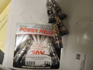 lot 228 image: Raptor power pellet - qty 6 pks 2 are gold
