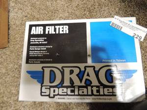 lot 229 image: air filter 14-16 flht by drag specialties