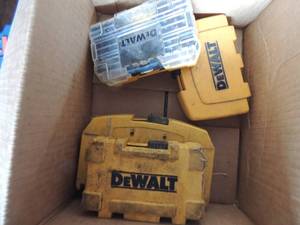 lot 257 image: DeWalt driver bits qty 3 plus drills