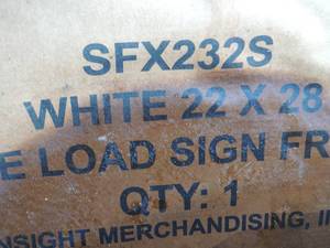 lot 282 image: Side load side frame white qty 4 , 2228