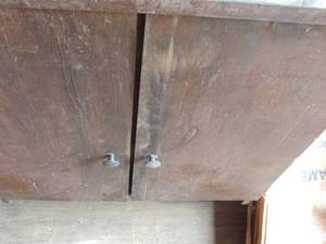 lot 283 image: wood cabinet approx. 2436