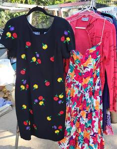 lot 17 image: Large Lot of WAY COOL 80s Vintage Misc. mens and womens clothes