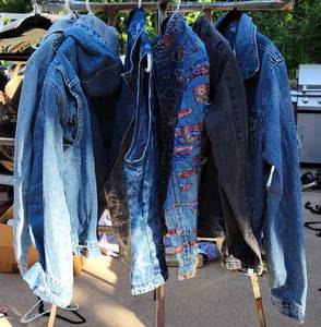 lot 18 image: FABULOUS lot of way cool vintage Blue Jeans Jackets