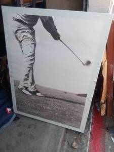 lot 144 image: Golf Print on Canvas - Unframed