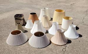 lot 175 image: Lot of Vintage and Newer Lampshades