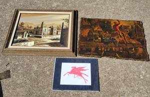 lot 154 image: Three Pieces of Wall Art