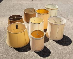 lot 174 image: Lot of Mid-Century Lampshades