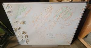 lot 65 image: Dry Erase Board Four Foot by Three Foot
