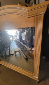 lot 67 image: Vintage Country French Wood Mirror