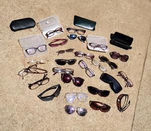 lot 41 image: Large lot of eyeglasses and eyewear, frames, cases, some vintage, some newer