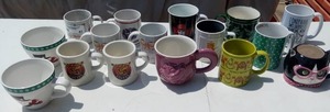 lot 42 image: Lot of Various Ceramic Mugs see details below