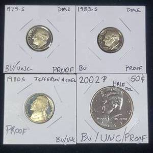 lot 247 image: Four Proof Coins