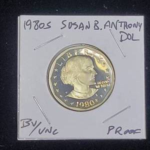 lot 250 image: 1980 S Susan B. Anthony Dollar Proof