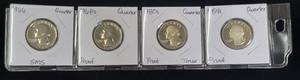 lot 260 image: Four Washington Quarters 1966 SMS Special Mint Set and Three Proofs