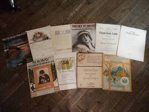 lot 288 image: Antique Sheet Music - Ten Pieces