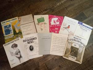 lot 289 image: Eleven Pieces of Antique and Vintage Sheet Music