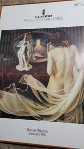 lot 153 image: Vintage Lladro Museum and Galleries Framed Poster