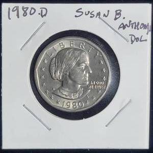 lot 297 image: 1980 D Susan B Anthony Dollar