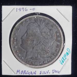 lot 299 image: 1896 O Morgan SILVER Dollar SIGMA PMV Verified