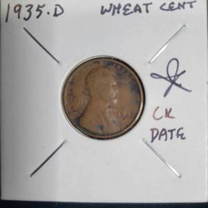 lot 301 image: 1935 D Wheat Cent